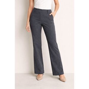 LOFT Outlet Curvy Petite Trouser Pants Gray Bootcut Career 2P
